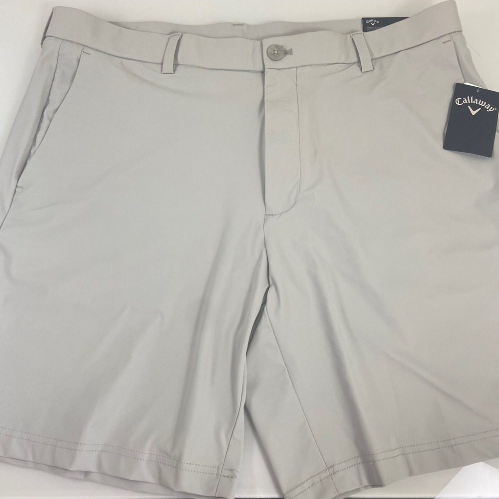 Callaway Mens Golf Shorts Size 38‎ Gray Opti-Dri Stretch 9in Inseam NEW UPF